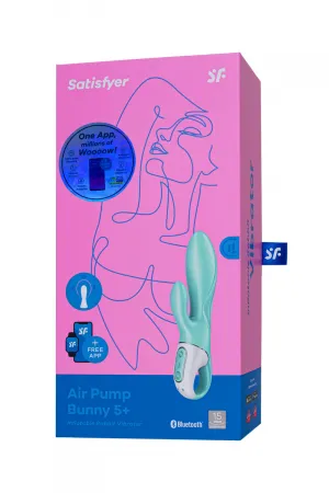 Вибратор-кролик Air Pump Bunny 5 от Satisfyer, надувной — купить в Алматы 9