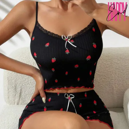 Пижама STRAWBERRY, черный, XL 2