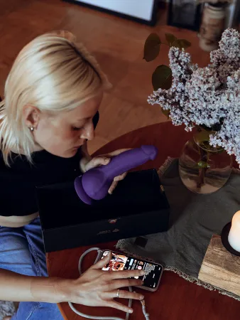 Вибратор Greal от Gvibe, Bioskin, 22 см х 4 см — купить в Алматы 8