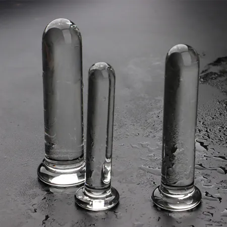 Стеклянный фаллоимитатор Crystal Glass, 12,8 см х 2,5 см — купить в Алматы 2