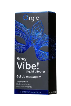 Гель для массажа ORGIE Sexy Vibe Liquid Vibrator с эффектом вибрации, 15 мл — купить в Алматы 7