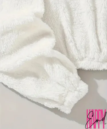 Плюшевая пижама EARS с ушками и шортами, белый, ONE SIZE — купить в Алматы 4