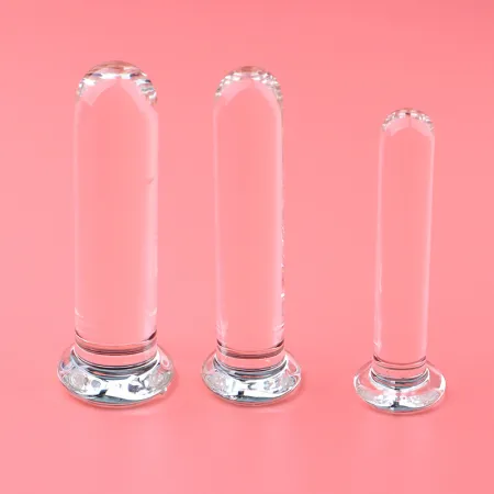 Стеклянный фаллоимитатор Crystal Glass, 12,8 см х 2,5 см — купить в Алматы 4