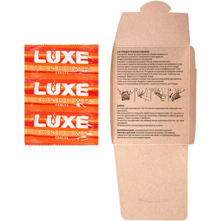 Презервативы Luxe Золотой Кадиллак, классические, 3 шт — купить в Алматы 3