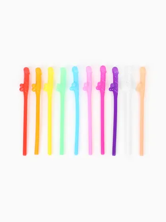 Коктейльные трубочки Cock Straws с формочкой, 10 штук — купить в Алматы 3