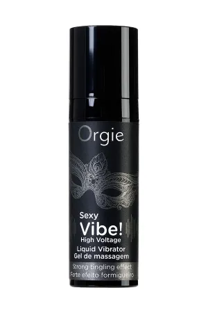 Гель для массажа ORGIE Sexy Vibe High Voltage с усиленным эффектом вибрации, 15 мл — купить в Алматы 3