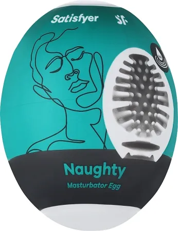 Яйцо - Мастурбатор Naughty от Satisfyer — купить в Алматы 4