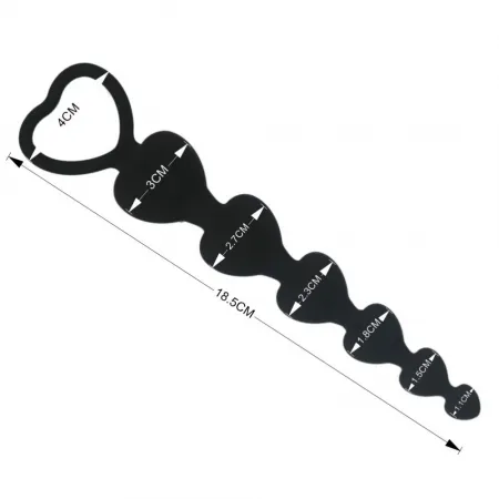 Анальная цепочка Six Heart, 3 см — купить в Алматы 4