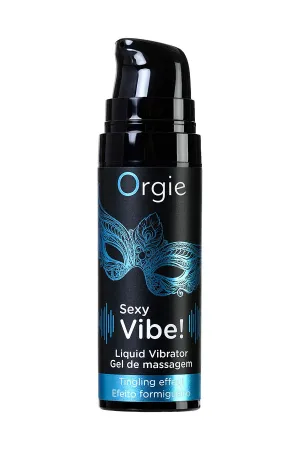 Гель для массажа ORGIE Sexy Vibe Liquid Vibrator с эффектом вибрации, 15 мл — купить в Алматы 3