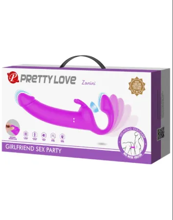 Страпон с вакуумом Zanini от Pretty love, 16,6 см х 4 см — купить в Алматы 6