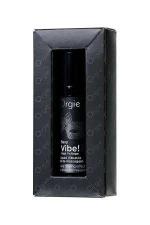 Гель для массажа ORGIE Sexy Vibe High Voltage с усиленным эффектом вибрации, 15 мл — купить в Алматы 6