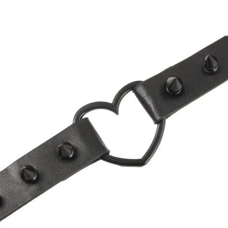 Ошейник с поводком и шипами heart — купить в Алматы 4