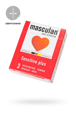 Презервативы Masculan, classic 1, нежные, 18,5 см, 5,3 см, 3 шт.