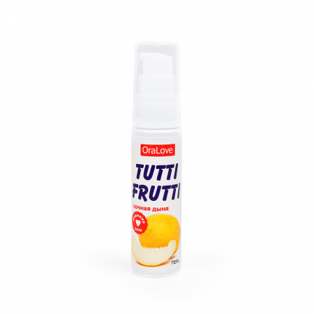 Съедобная гель-смазка Tutti-Frutti со вкусом Сочной Дыни, 30 мл