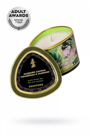 Массажное аромамасло-свеча Shunga, с ароматом зеленого чая, 170 мл