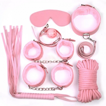 БДСМ набор Pink Kit, 7 предметов