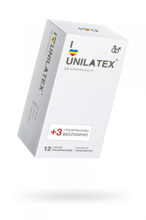 Презервативы Unilatex Multifruits, цветные и ароматизированные, 15 штук