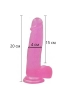 Превью Фаллоимитатор Jelly Studs от Love toy, розовый, 15 см х 4 см  — купить в Алматы 6