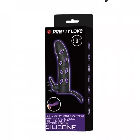 Насадка с клиторальным язычком от Pretty Love, 15,2 см х 3,3 см — купить в Алматы 2