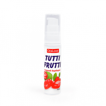 Съедобная гель-смазка Tutti-Frutti со Вкусом Сладкого Барбариса, 30 мл